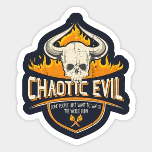 Chaotic Evil Alignment Sticker